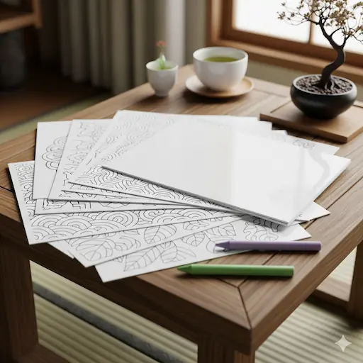 Coloring page background