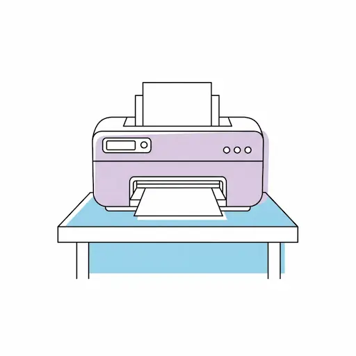 Easy setup with just paper and printer