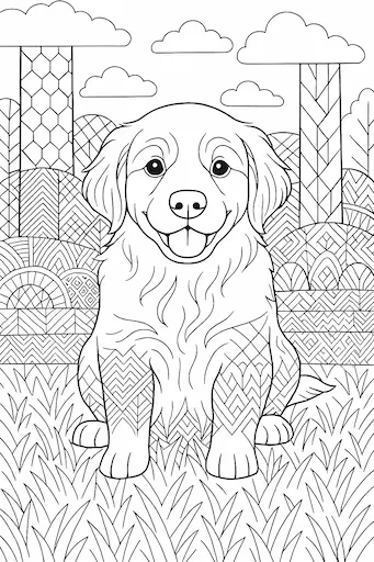 Pet coloring page