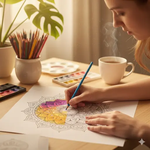 Coloring Mandala Pages: Relaxation and Focus Through Art
