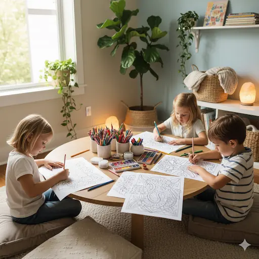 Creating the Perfect Mindfulness Coloring Environment for Kids