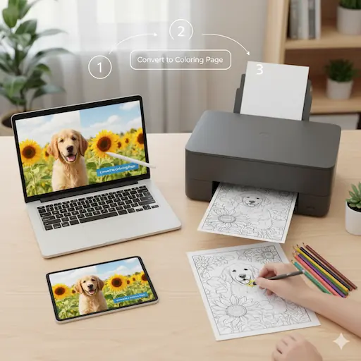 Turn a Photo into a Coloring Page (Step‑by‑Step Guide)